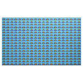 Motten in blau, goldgelb und braun stoff (Yard (91,4 cm))