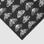 Motten in Schwarz, Weiß und Grau Seidenpapier (Ausschnitt)