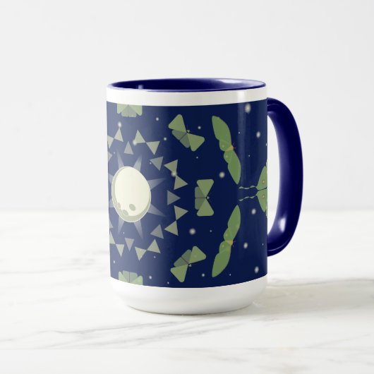 Motten-Metamorphose Tasse (VorderseiteRechts)