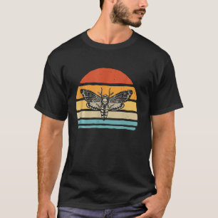 Motten Retro Vintage Totenköpfe Dunkle Magie Insek T-Shirt