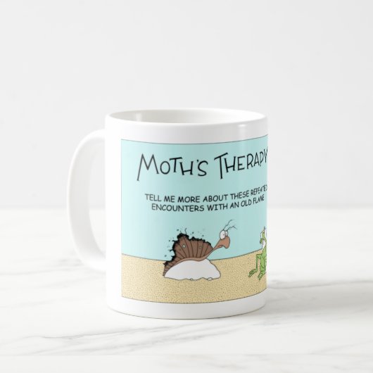 Motten-Therapie Kaffeetasse (Vorderseite Links)