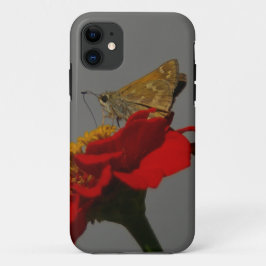 Motten und Rotes Zinnia Case-Mate iPhone Hülle