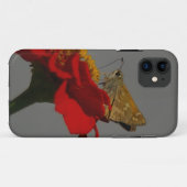 Motten und Rotes Zinnia Case-Mate iPhone Hülle (Rückseite (Horizontal))