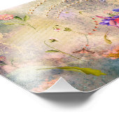 Motten und Stiefmütterchen Fotodruck (Ecke)