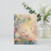 Motten und Stiefmütterchen Postkarte (Stehend Vorderseite)