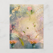 Motten und Stiefmütterchen Postkarte (Vorderseite)