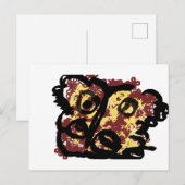 Mottenherbst Postkarte (Vorne/Hinten)