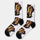 Mottenherbst Socken (Linkes Detail)