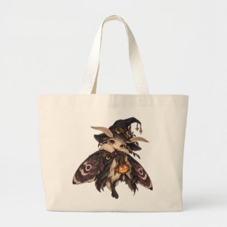 Mottenhexe Dunkle Halloween-Tasche Jumbo Stoffbeutel