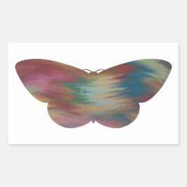 Mottenkleber im Akrylstil Rechteckiger Aufkleber