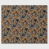 Mottenmuster Geschenkpapier (Flach)