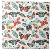 Mottenschmetterlingsmuster Fliese (Vorderseite)