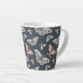 Mottenschmetterlingsmuster Latte-Tasse Milchtasse (Rechte Ecke)