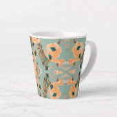 Mottenschmetterlingsmuster Latte-Tasse Milchtasse (Rechte Ecke)