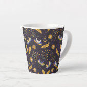 Mottenschmetterlingsmuster Latte-Tasse Milchtasse (Rechte Ecke)