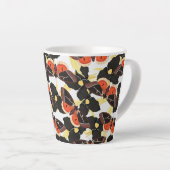 Mottenschmetterlingsmuster Latte-Tasse Milchtasse (Rechte Ecke)