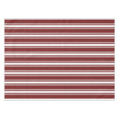Mottled Double Striped Cranberry Tischdecke (Vorderseite (Horizontal))