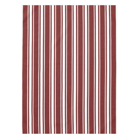 Mottled Double Striped Cranberry Tischdecke (Vorderseite)