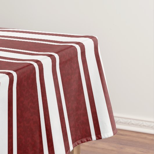 Mottled Double Striped Cranberry Tischdecke (Beispiel)