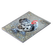 Mottles Bantam Cochin Chicken Notebook Journal Notizblock (Linke Seite)