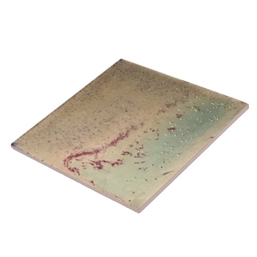 Mottles Marbled Earth Tone Wall Decor Art Nouveau Fliese (Seite)