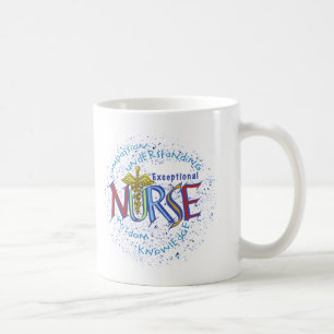 Motto Außergewöhnliche Krankenschwester Kaffeetasse