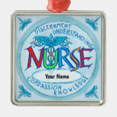 Motto der Blauschwestern Ornament Aus Metall (Vorne)