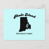 Motto der Insel Rhode - Größe spielt keine Rolle Postkarte (Vorderseite)