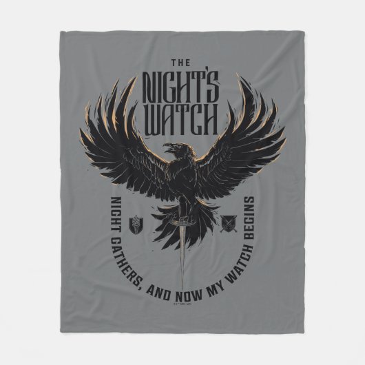 Motto der Nacht Fleecedecke (Vorderseite)