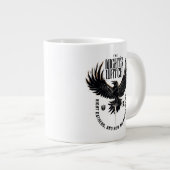 Motto der Nacht Jumbo-Tasse (Vorderseite Rechts)