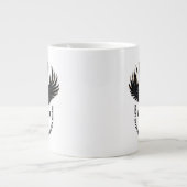 Motto der Nacht Jumbo-Tasse (Vorderseite)