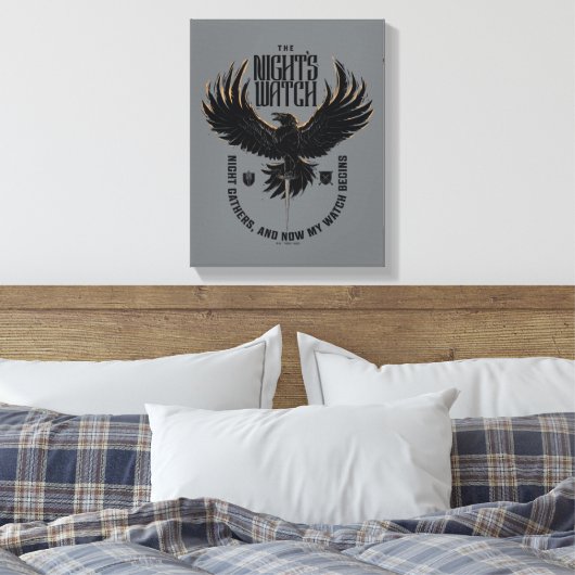 Motto der Nacht Leinwanddruck (Insitu (Schlafzimmer))