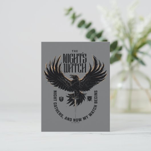 Motto der Nacht Postkarte (Stehend Vorderseite)