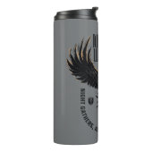 Motto der Nacht Thermosbecher (Nach links gedreht)