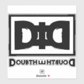 Motto der Verschwörungstheorie: Zweifel Aufkleber (Blatt)