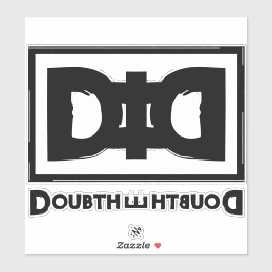 Motto der Verschwörungstheorie: Zweifel Aufkleber (Blatt)