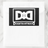 Motto der Verschwörungstheorie: Zweifel Rechteckiger Aufkleber (Tasche)