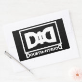 Motto der Verschwörungstheorie: Zweifel Rechteckiger Aufkleber (Umschlag)