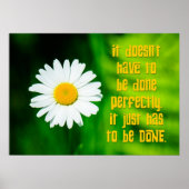 Motto des Aufschiebers: Fertig Poster (Vorne)