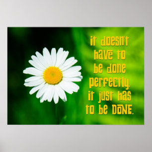 Motto des Aufschiebers: Fertig Poster