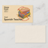 Motto des Spanischlehrers Visitenkarte (Vorne/Hinten)