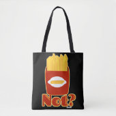 Motto "Fry Not Fun French Fries Spaß" Tasche (Vorderseite)