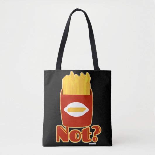 Motto "Fry Not Fun French Fries Spaß" Tasche (Vorderseite)