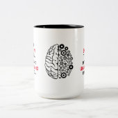 Motto "Funny Engineers" Zweifarbige Tasse (Mittel)