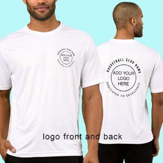 Motto für einfache Baskeball-Club-Logos hinter der T-Shirt