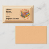 Motto für Englischlehrer Visitenkarte (Vorne/Hinten)
