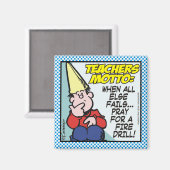 Motto für Lehrer Magnet (Vorderseite/Rückseite)