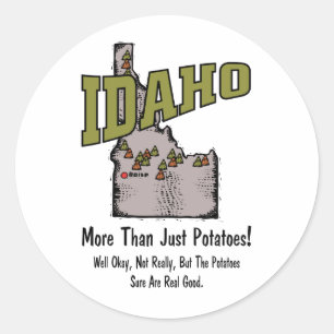 ~ Motto Idaho Identifikation US mehr als gerade Runder Aufkleber