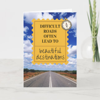 Motto-Karte für das Leben auf Inspiration Karte