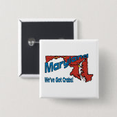 ~ Motto Maryland MD US haben wir Krabben Button (Vorne & Hinten)